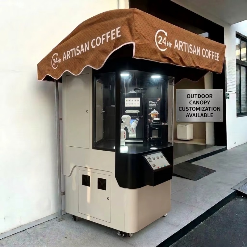 Coffee Equipment Service - 상업용 로봇팔 커피 자판기 자동 셀프서비스