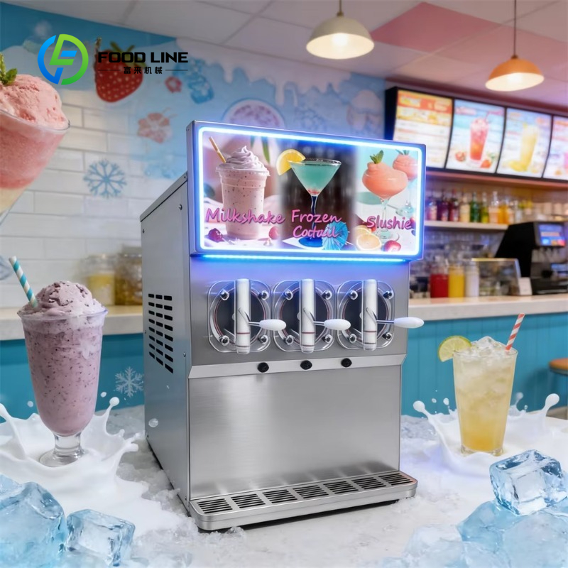 Coffee Equipment Service - 맞춤형 3탱크 상업용 슬러시 머신, 냉동