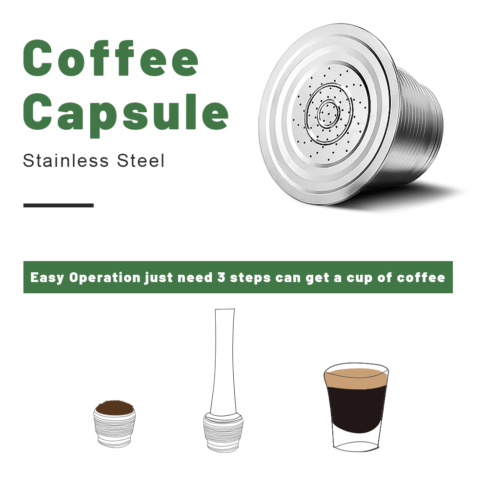 네스프레소 재사용 가능한 커피 캡슐 스테인레스 스틸 리 - Coffee Equipment For Sale 리뷰 및 가격