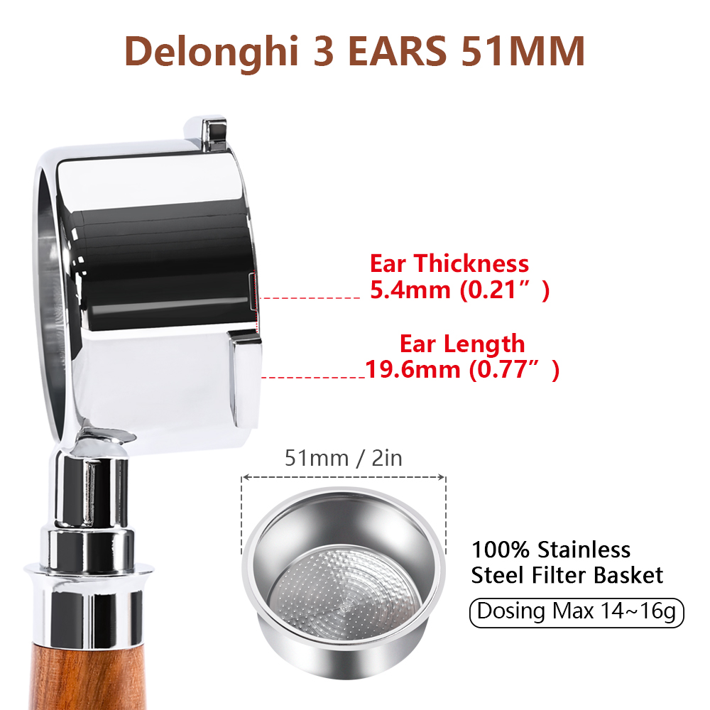 51mm 커피 바텀리스 포터필터 (델롱기 EC680 E - Coffee Equipment 리뷰 및 가격