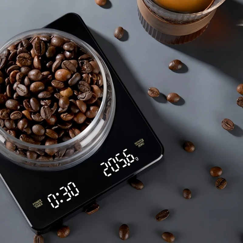 정밀 커피 저울 0.1g, 방수 패드, USB LED  - Scale Drip Timer 리뷰 및 가격